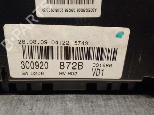 Instrument cluster VW PASSAT B6 (3C2) 2.0 TDI 16V | BP30168766C47