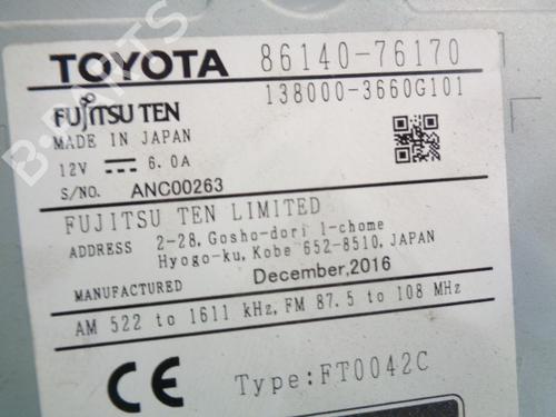 Radio LEXUS CT (ZWA10_) 200h (ZWA10_, ZWA10R) | BP13821273E6 
