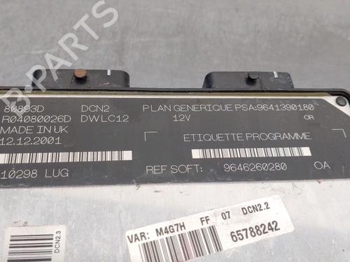 Engine control unit (ECU) CITROËN BERLINGO / BERLINGO FIRST MPV (MF_, GJK_, GFK_) 1.9 D (MFWJZ) | BP29449861M57 