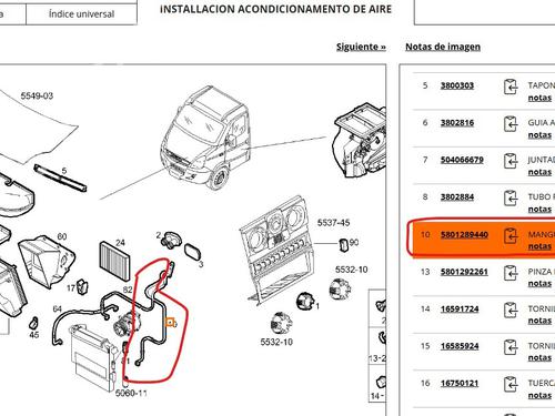 AC pipe IVECO DAILY IV Platform/Chassis 35C15 | BP30352358M126