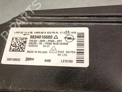 Right headlight OPEL MOKKA 1.2 (76) | BP34252323C29  - Image 7