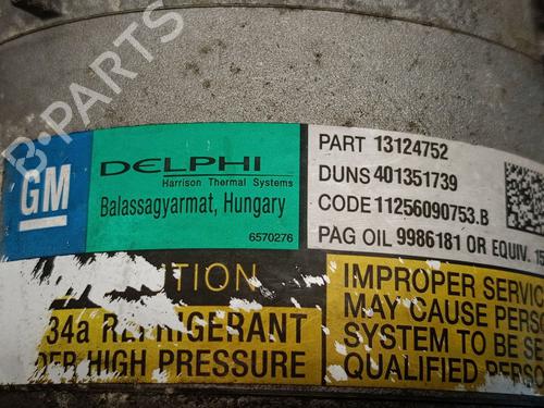 AC compressor OPEL ZAFIRA / ZAFIRA FAMILY B (A05) 1.9 CDTI (M75) | BP31157830M34 