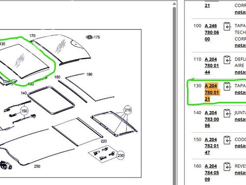 Szyberdach MERCEDES-BENZ C-CLASS (W204) C 300 4-matic (204.081) | BP29999321C124 