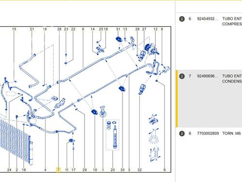AC pipe RENAULT TWINGO III (BCM_, BCA_) 0.9 TCe 90 (BCM9, BCM2) | BP29490729M126 