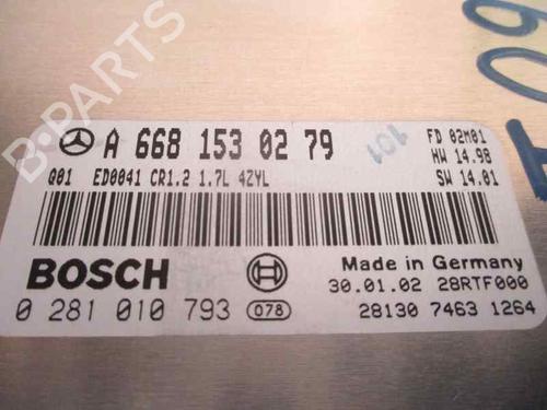 Engine control unit (ECU) MERCEDES-BENZ A-CLASS (W168) A 170 CDI (168.009, 168.109) | BP3217617M57 