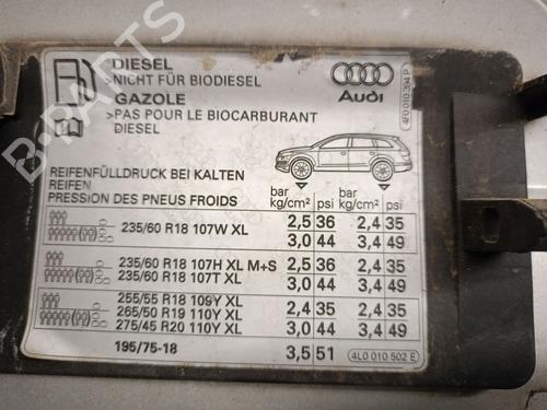 Tanklokket AUDI Q7 (4LB) 3.0 TDI quattro | BP29946629C131 