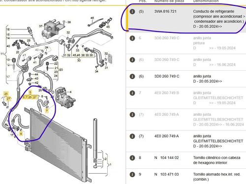 AC pipe CUPRA LEON (KL1, KU1, KUG) 1.5 eTSI | BP29970756M126 