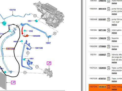AC pipe FORD TRANSIT COURIER B460 Box Body/MPV 1.5 TDCi | BP32028150M126