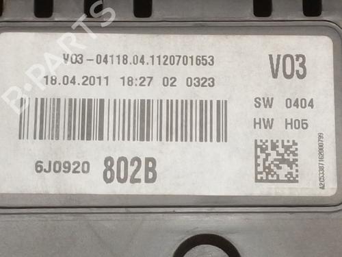Instrument cluster SEAT IBIZA IV SC (6J1, 6P5)  | BP20266078C47 
