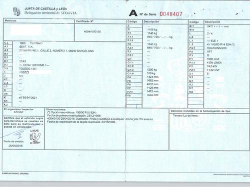 Højre foran tåkelykt SEAT TOLEDO I (1L2) 1.6 i | BP22728075C31 