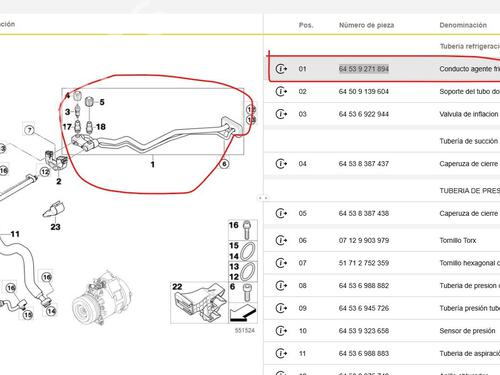 AC pipe BMW X6 (E71, E72) xDrive 35 d | BP36422116M126 - Image 6