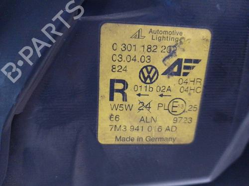Right headlight VW SHARAN (7M8, 7M9, 7M6) 1.9 TDI | BP17476363C29 