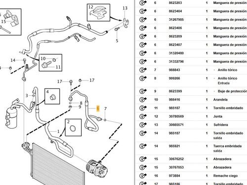 AC pipe VOLVO V50 (545) 1.6 D | BP25239269M126 