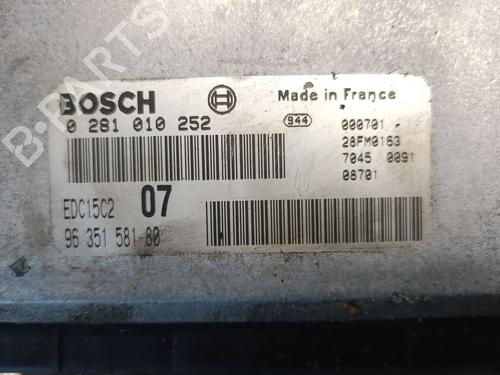 Engine control unit (ECU) PEUGEOT 406 (8B)  | BP27983254M57 