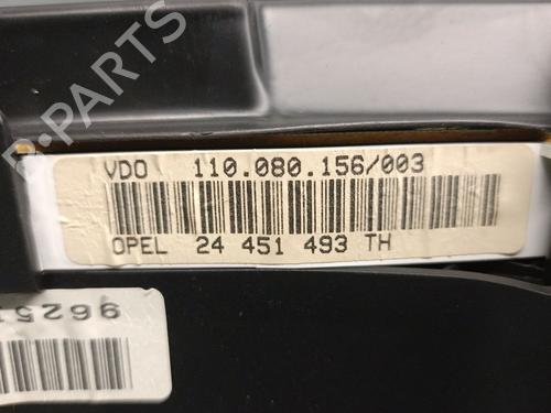 Compteur de vitesse OPEL ASTRA G Hatchback (T98) 2.0 DTI 16V (F08, F48) | BP29827435C47
