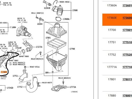 Pipe TOYOTA AVENSIS Saloon (_T27_) 2.0 D-4D (WWT271_) | BP30772822M125