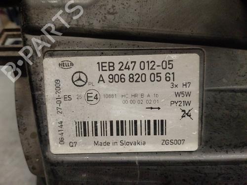 Left headlight MERCEDES-BENZ SPRINTER 3-t Van (B906) 209 CDI (906.611, 906.613) | BP17787342C28