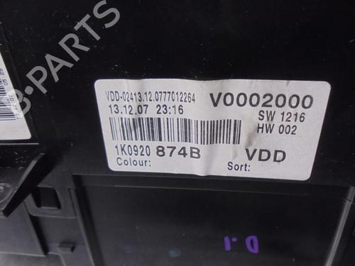 Instrument cluster VW GOLF V (1K1) 2.0 TDI 16V | BP16975840C47 