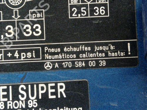 Fuel flap MERCEDES-BENZ SLK (R170) 320 (170.465) | BP27512937C131