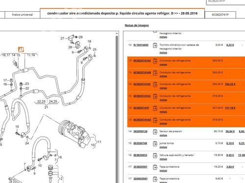 AC pipe SEAT IBIZA IV (6J5, 6P1) 1.0 TSI | BP27638263M126 