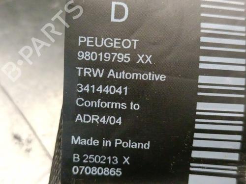 Front right seatbelt PEUGEOT 3008 I MPV (0U_) 2.0 HDi Hybrid4 (0URHCA) | BP27406735I25 
