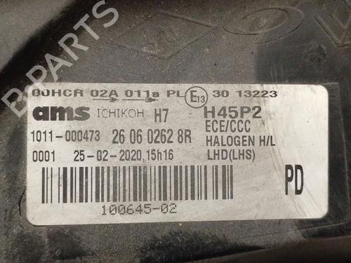 Left headlight RENAULT KOLEOS I (HY_)  | BP31969202C28 