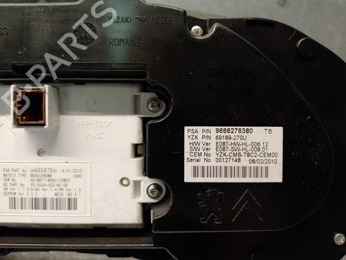 Instrument cluster PEUGEOT 5008 (0U_, 0E_) 1.6 HDi | BP15208687C47 