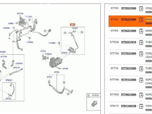 AC pipe KIA EV6 (CV) 77 | BP30177798M126 