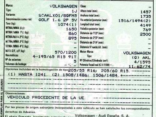 Driver airbag VW GOLF IV (1J1) 1.6 | BP2052084C9 