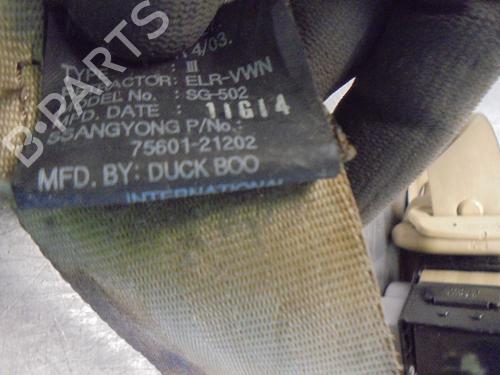 Rear left seatbelt SSANGYONG RODIUS I 2.7 Xdi | BP15555194I29 