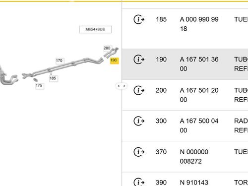 Pipe MERCEDES-BENZ GLE (V167) GLE 300 d EQ Boost 4-matic (167.119, 167.109) | BP36996497M125  - Image 5