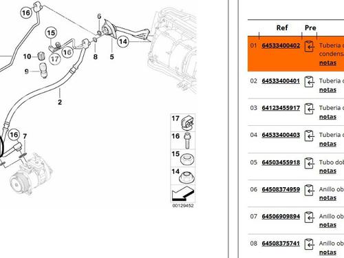 AC pipe BMW X3 (E83) xDrive 18 d | BP34237517M126 - Image 5