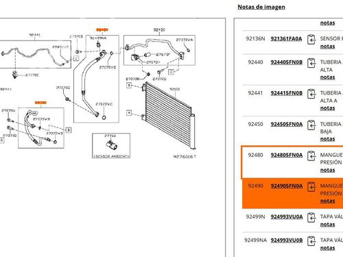 AC pipe NISSAN MICRA V (K14) 0.9 IG-T | BP30338274M126 