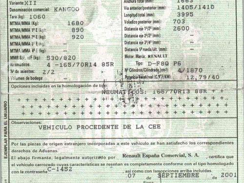 Left sun visor RENAULT KANGOO Express (FC0/1_) D 55 1.9 (FC0D) | BP39722811I1 - Image 4