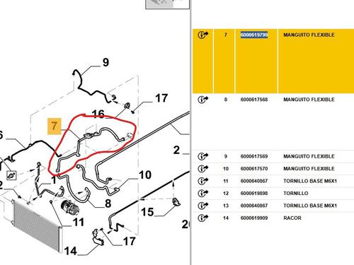 AC pipe FIAT TALENTO Van (296_) 1.6 D | BP31801056M126