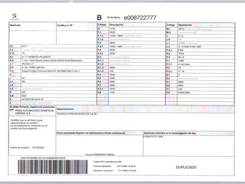 Innerbelysning PEUGEOT EXPERT Van (V_) 1.5 BlueHDi 100 | BP33557253I8  - Image 7