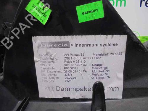 Glove box VW PASSAT B6 (3C2) 2.0 TDI 16V | BP2121014C95 