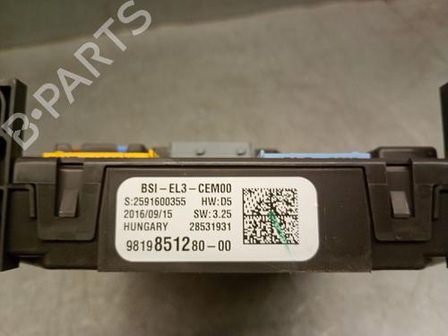 Fuse box PEUGEOT 3008 II SUV (MC_, MR_, MJ_, M4_) 1.2 THP/ PureTech 130 (MRHNSM, MRHNSU, MRHNSJ, MRHNYW,... | BP29697284E1 