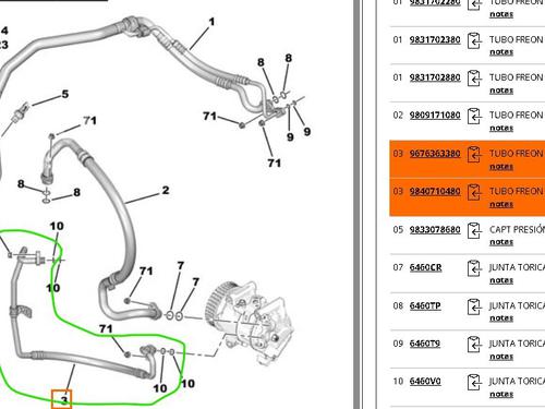 AC pipe PEUGEOT 3008 II SUV (MC_, MR_, MJ_, M4_) 1.2 THP/ PureTech 130 (MRHNSM, MRHNSU, MRHNSJ, MRHNYW,... | BP29924943M126