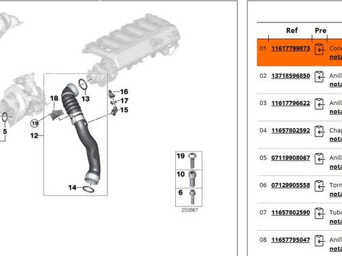 Pipe BMW X6 (E71, E72) xDrive 35 d | BP34194030M125  - Image 5