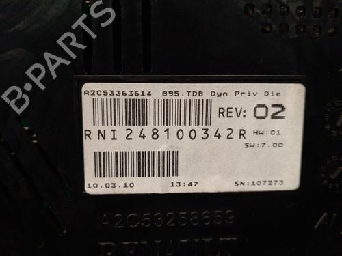 Instrument cluster RENAULT MEGANE III Grandtour (KZ0/1) 1.5 dCi (KZ1M, KZ1W, KZ0R) | BP16143054C47 