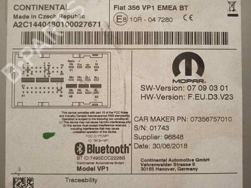 Radio FIAT TIPO Estate (356_, 357_)  | BP11915065E6 