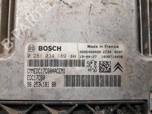 Engine control unit (ECU) CITROËN JUMPY III Van (V_) 1.6 BlueHDi 115 | BP37034580M57 - Image 4