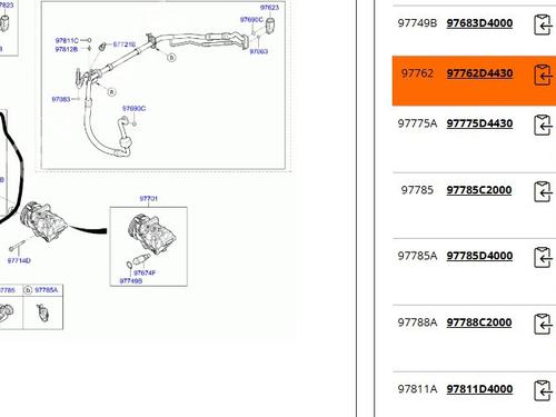 AC pipe KIA OPTIMA (JF) 1.7 CRDi | BP31863510M126 
