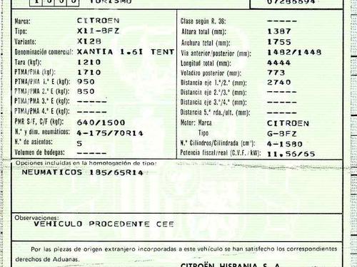 Gearbox CITROËN XANTIA (X1_, X2_) 1.6 i | BP2121279M3 