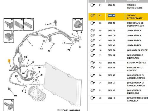 AC-rør CITROËN C3 I (FC_, FN_) 1.4 HDi | BP28166457M126 