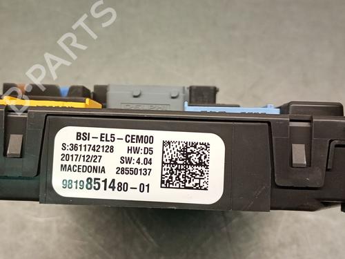 Fuse box PEUGEOT 308 II (LB_, LP_, LW_, LH_, L3_) 1.2 THP 130 | BP30580695E1