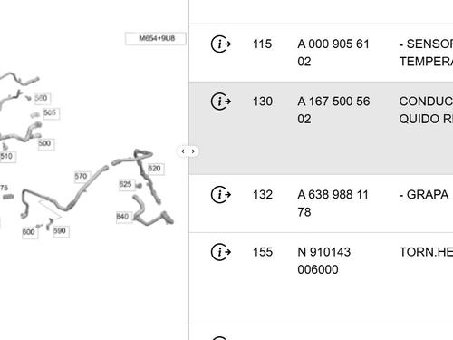 Pipe MERCEDES-BENZ GLE (V167) GLE 300 d EQ Boost 4-matic (167.119, 167.109) | BP36996494M125 - Image 6