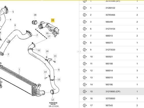 Pipe VOLVO C30 (533) 1.6 D | BP37486851M125 - Image 6