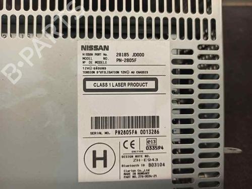 Radio NISSAN QASHQAI / QASHQAI +2 I (J10, NJ10, JJ10E) 2.0 All-wheel Drive | BP6295905E6 